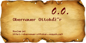 Obernauer Ottokár névjegykártya